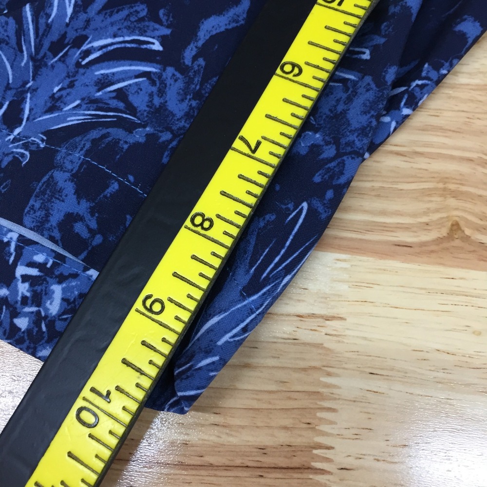 Nicklaus Mens Blue Pineapple Print Golf Shorts Size 36 Eco Performance Stretch - Picture 8 of 13